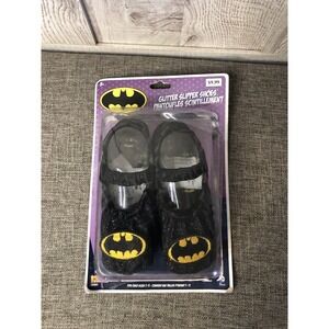 Batman Batgirl DC Comics Slipper Shoes Shoes Size 7-11 Glittery Dress Up Costume